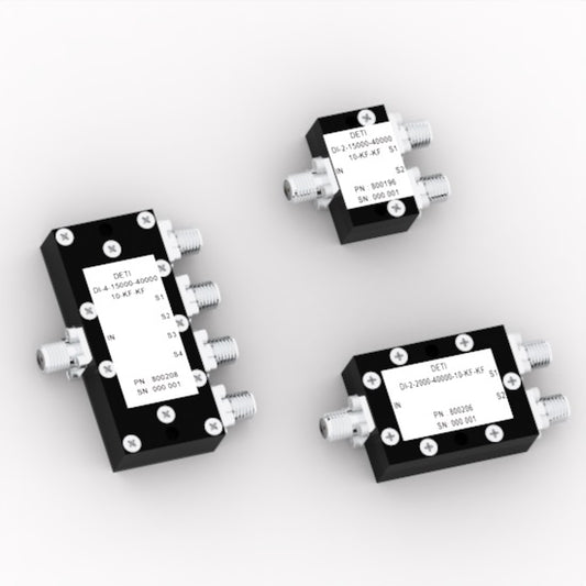 40 GHz 2 and 4-Way Power Dividers