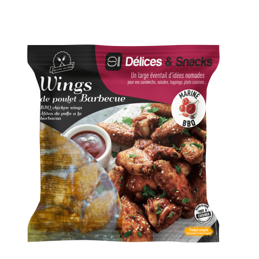 Barbecue Chicken Wings IQF 5 x 1 kg