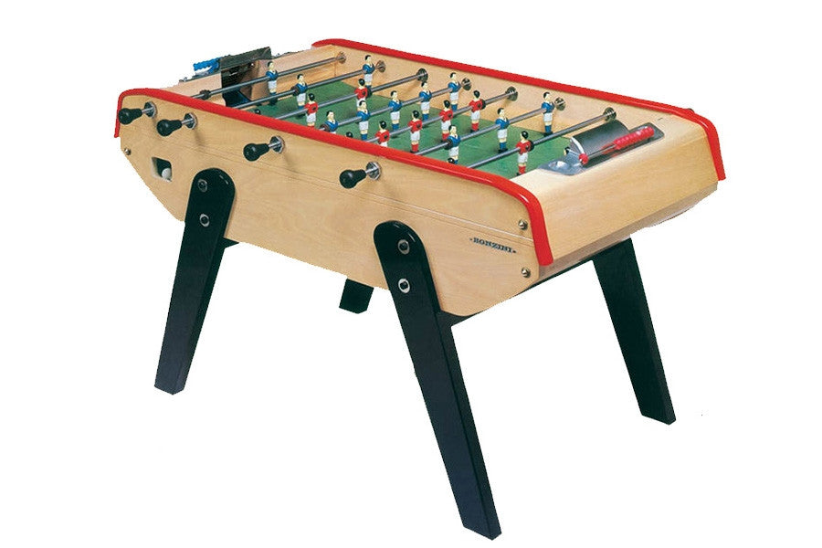 Bonzini B90 wooden table football with white lines