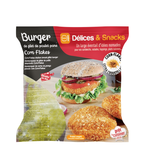 Cornflakes Chicken Breast Fillet Burger IQF 5 x 1 kg