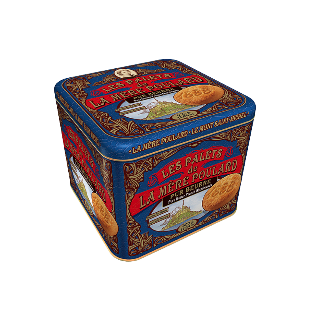 French Shortbread Biscuits with Pure Butter Metal tin 500g