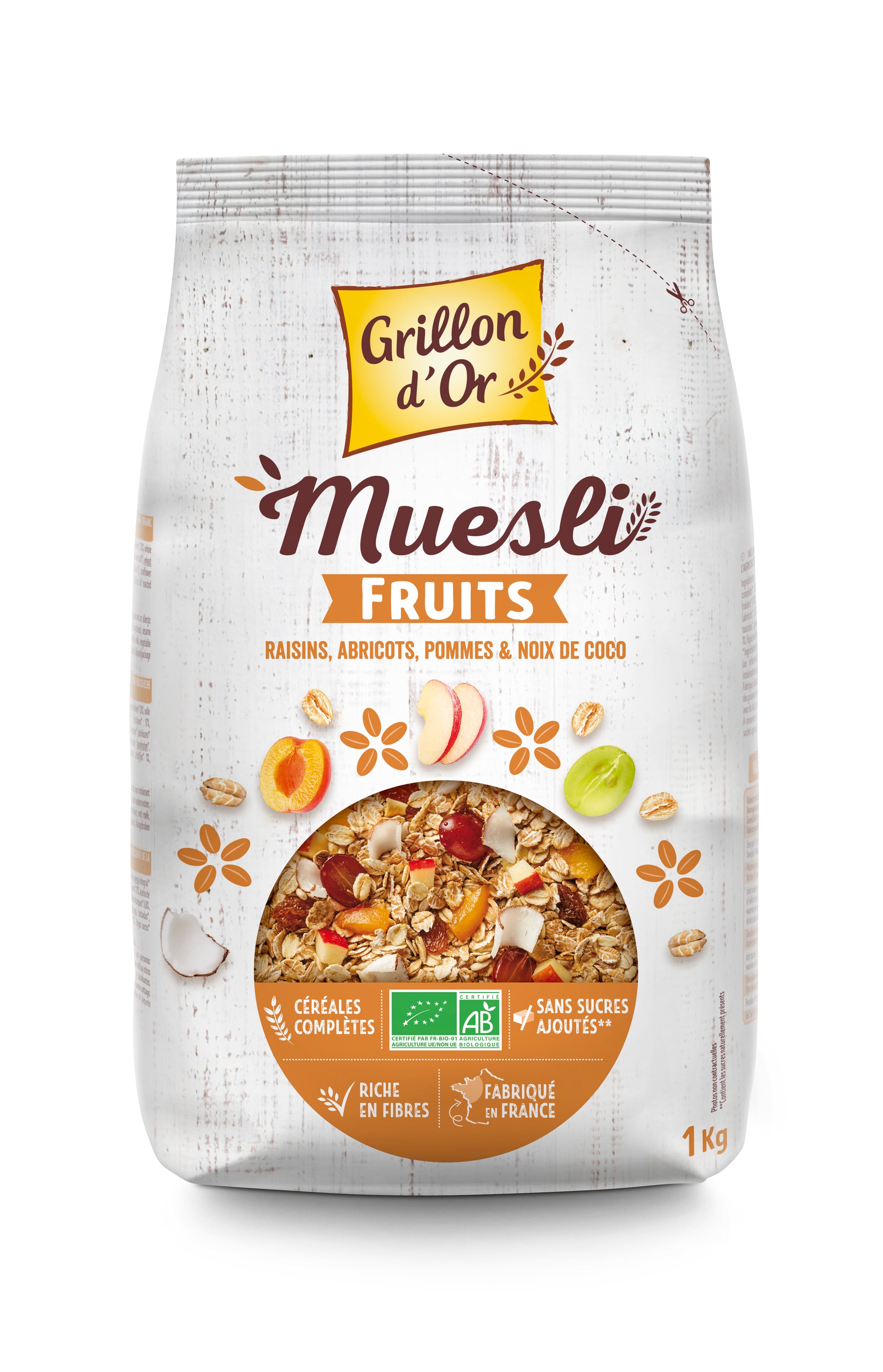 Fruits Muesli 1kg Grillon d'Or AB*