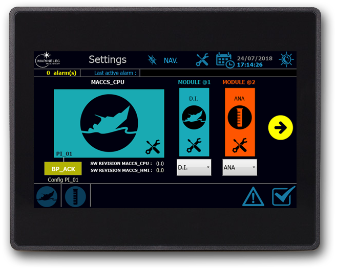 MACCS Alarm and monitoring system