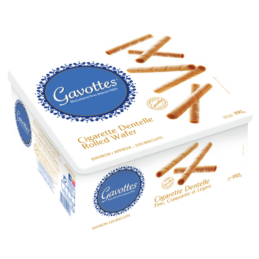 ROLLED WAFERS GAVOTTES TIN 0.99KG