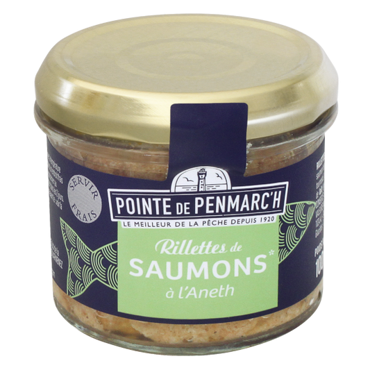 Salmon rillettes with dill