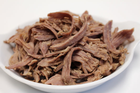 Shredded duck meat cooked IQF frozen